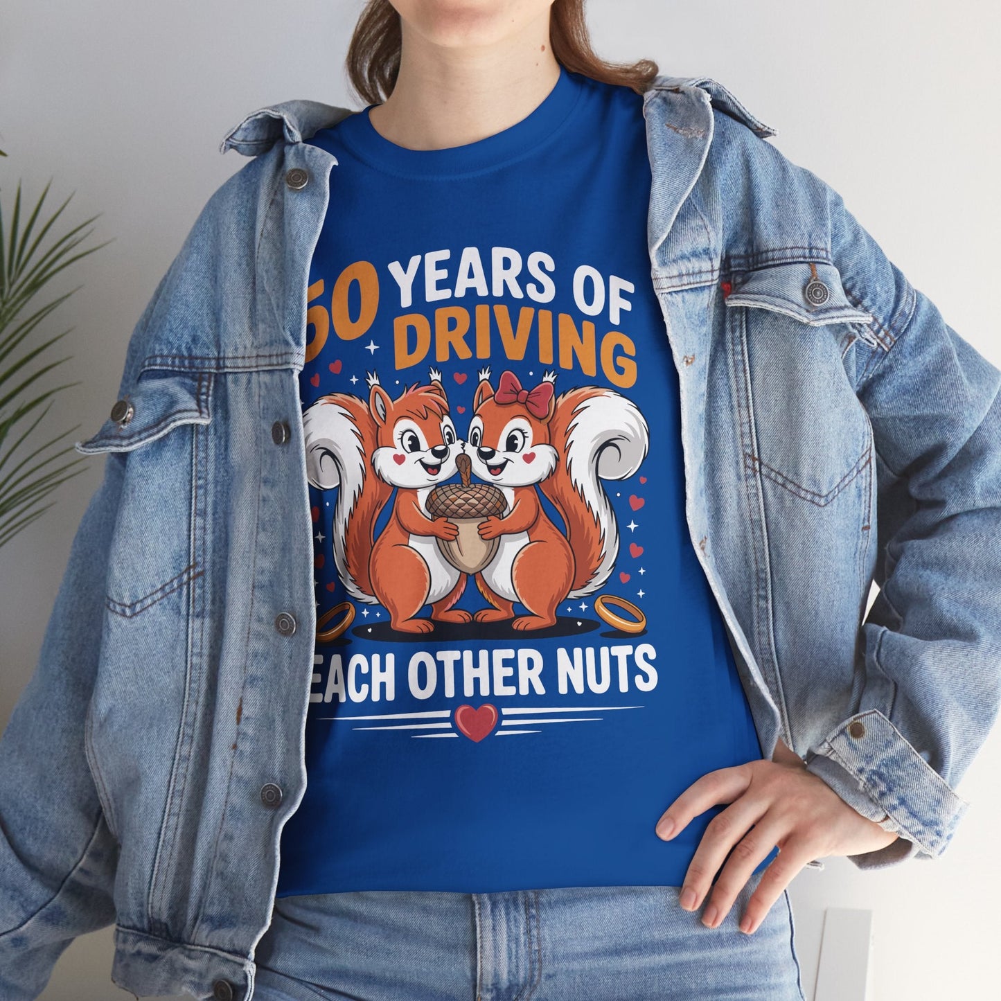 50th Wedding Anniversary 50 Years Of Driving Each Other Nuts T-Shirt