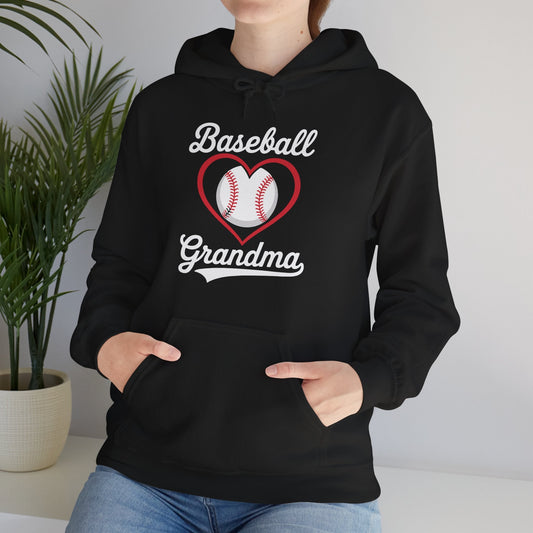 Hoodie Baseball Grandma Heart Design Mother's Day Gift