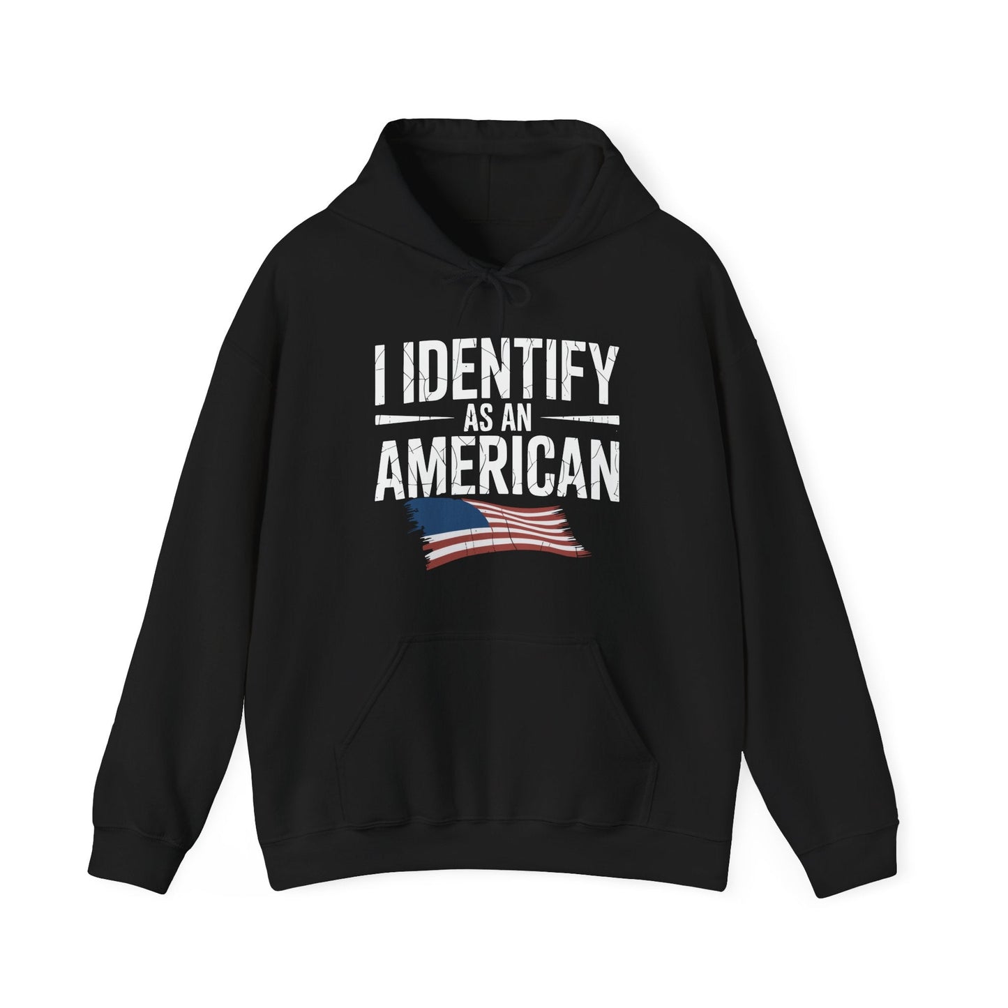 I Identify as an American No Identity Politics USA Hoodie