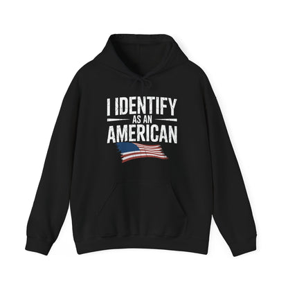 I Identify as an American No Identity Politics USA Hoodie