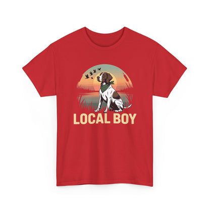 Local Boy Hunting Dog Vintage Sunset Hunting Season T-Shirt