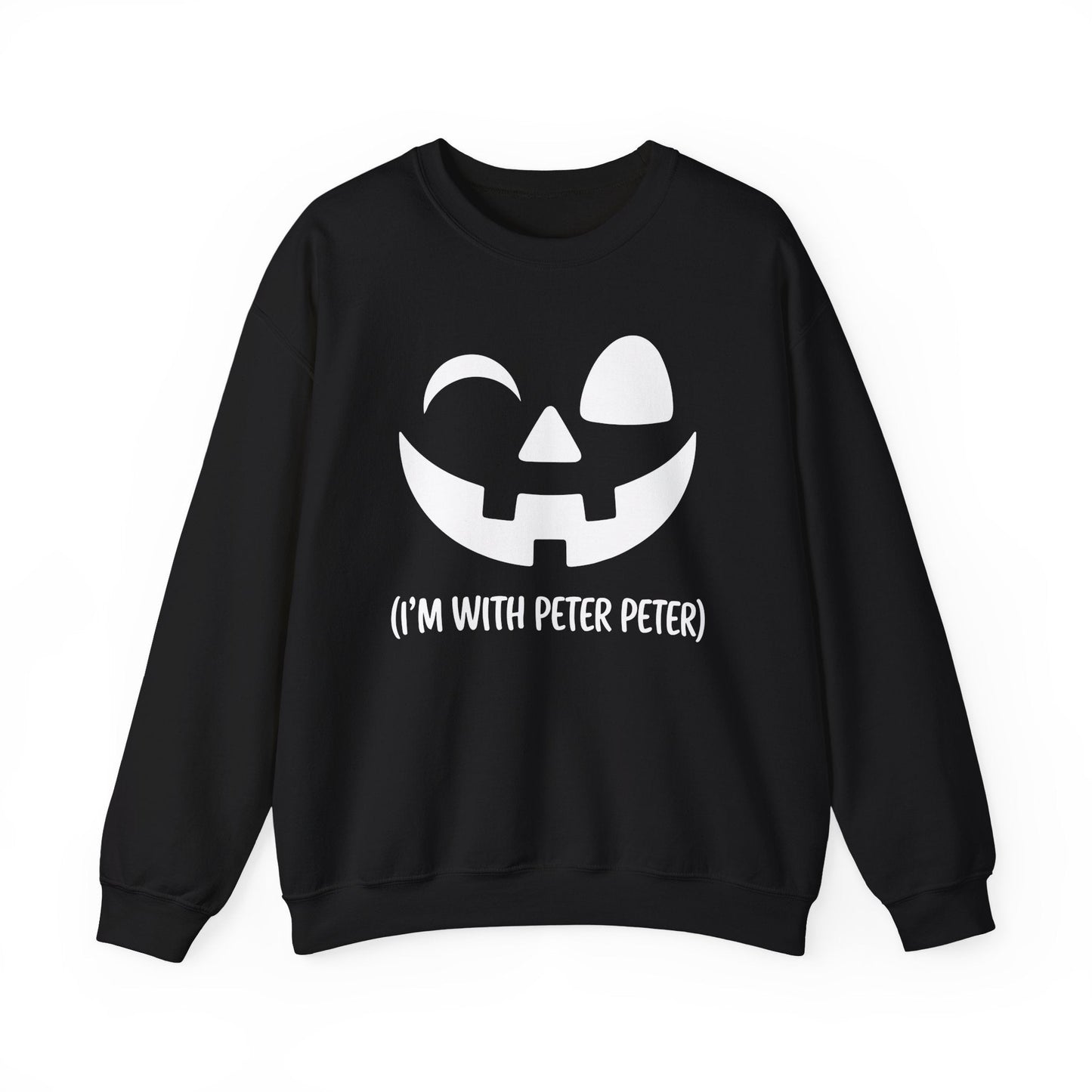 Im With Peter Couple Halloween Adult Eater Pumpkin Sweatshirt