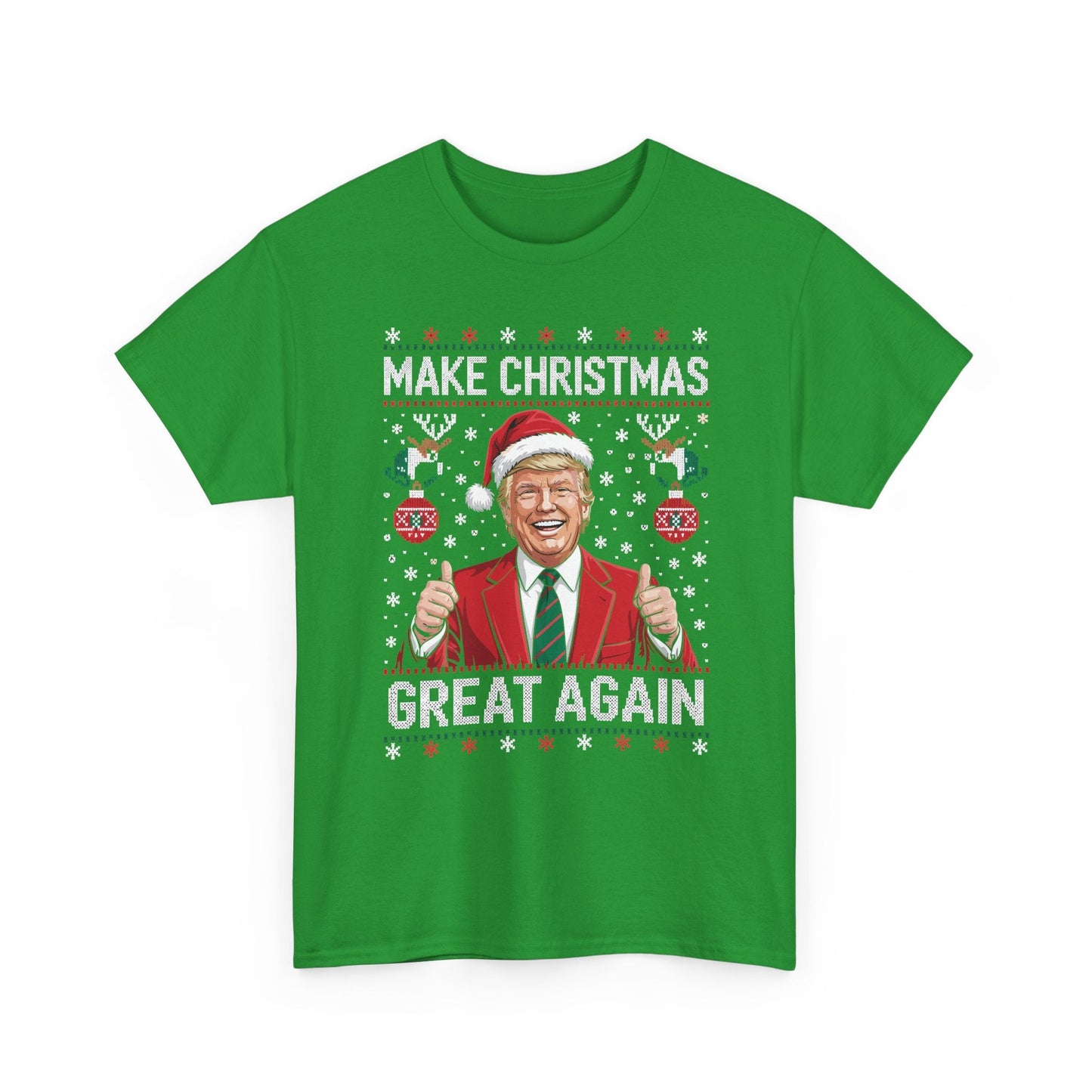 Funny Trump Make Christmas Great Again Xmas Pajamas Ugly T-Shirt