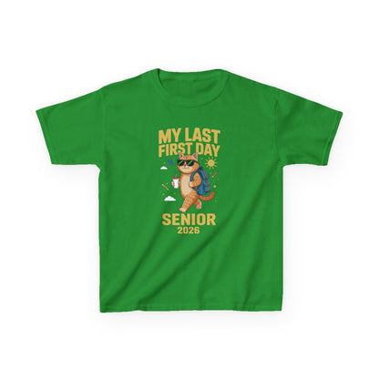 My Last First Day Senior 2026 Cat Back to School Cool Class T-Shirt