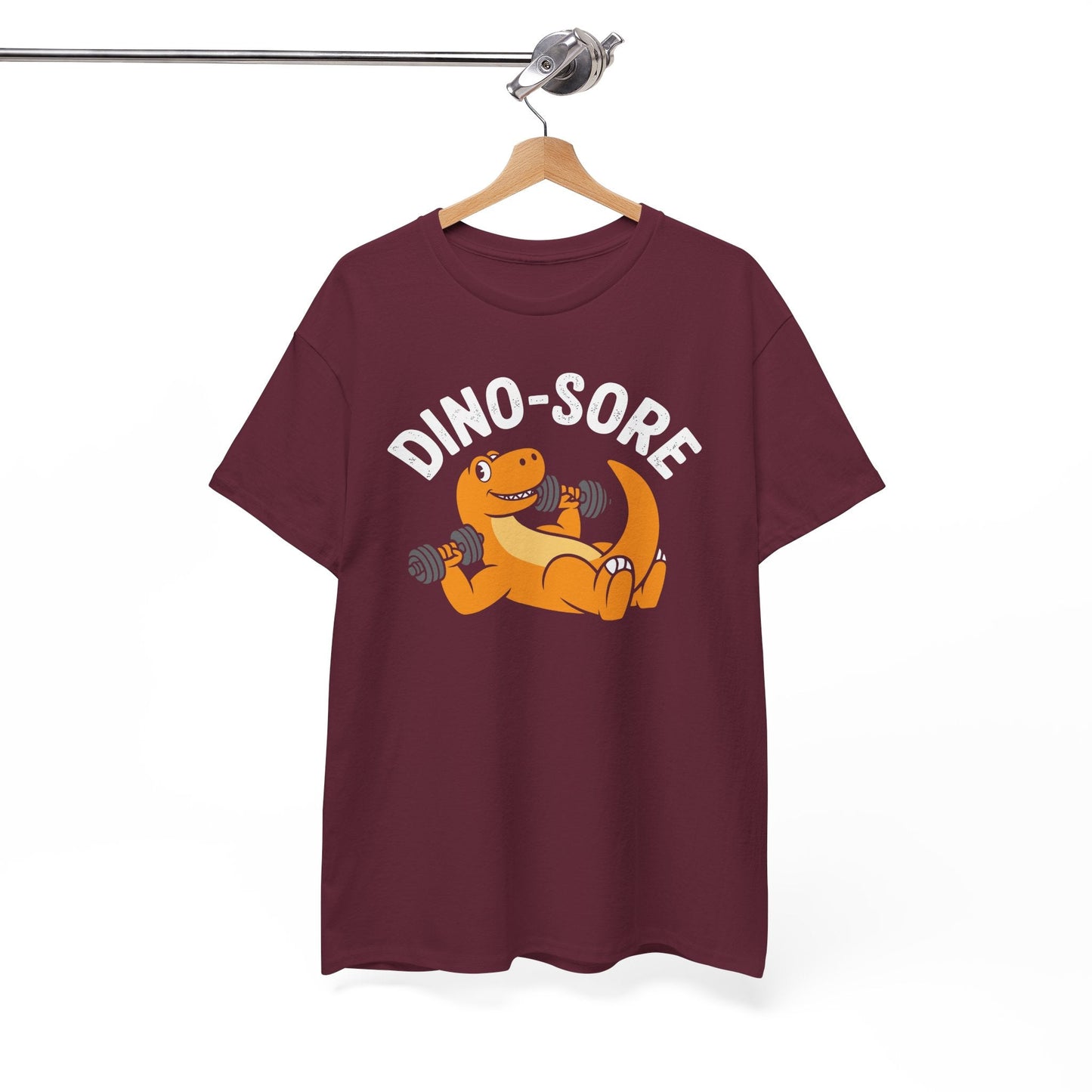 Gym Workout Dino Sore Exercise Fitness Boys Women Men T-Shirt