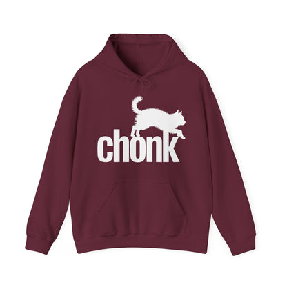 Chonk Cat Meme Funny Black Hoodie
