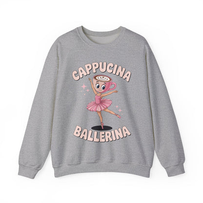 Funny Ballerina Cappuccina Coffee Dance Lovers Italian Meme Sweatshirt
