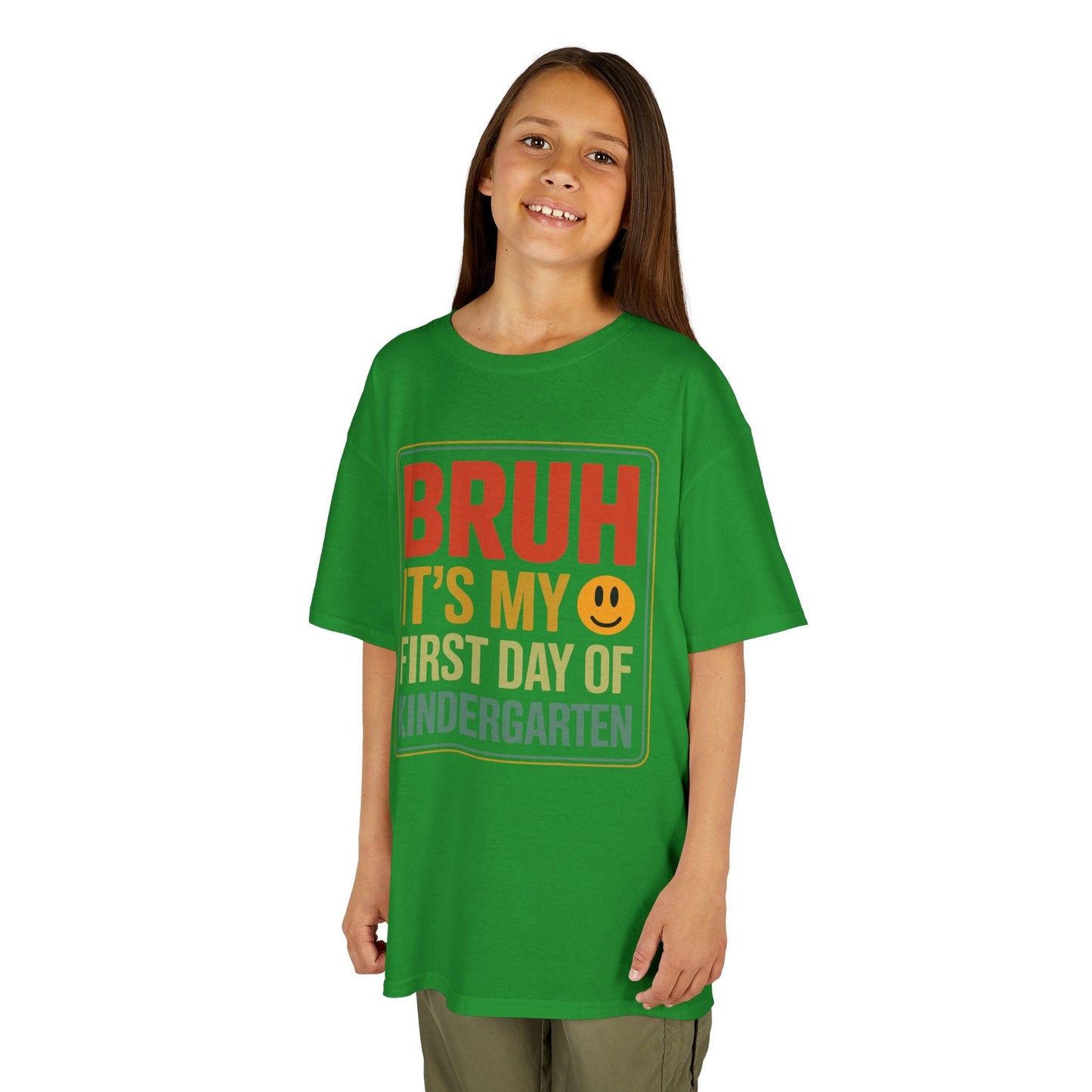 Bruh Its My First Day Of Kindergarten Back To School Kids T-Shirt