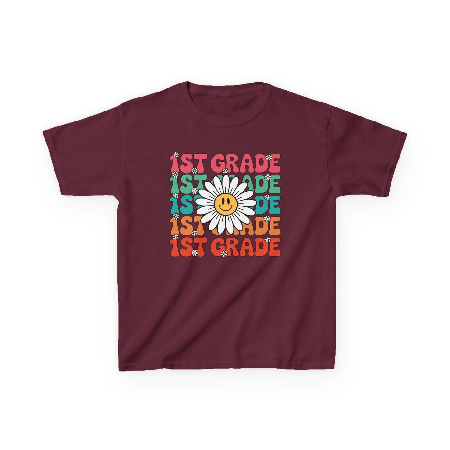 Groovy 1st Grade Back To School First Day of First Grade T-Shirt