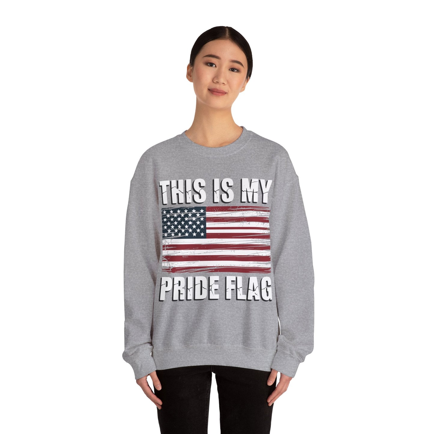 This Is My Pride Flag USA American 4th of July Patriotic Sweatshirt