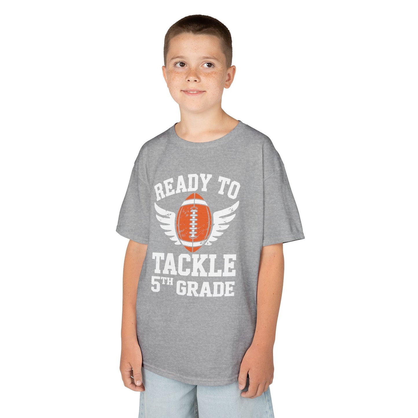 Ready To Tackle 5th Grade Football First Day Sport Kids T-Shirt