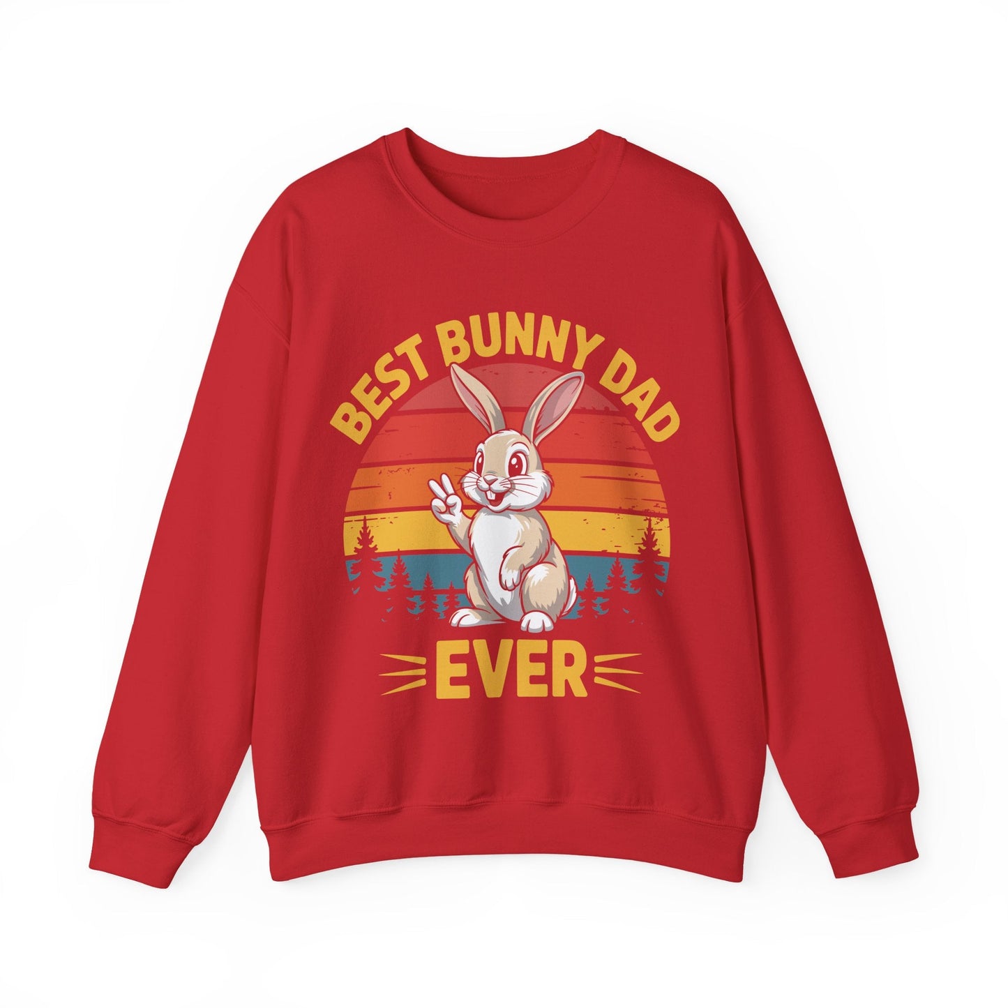 Best Bunny Dad Ever Funny Rabbit Lover Dad Gift Sweatshirt for Pet Owners