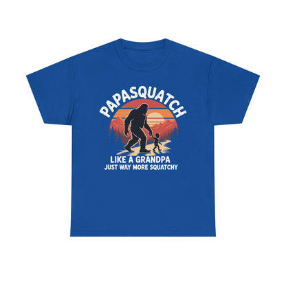 Retro Papa Squatch Like A Grandpa Funny Bigfoot Sasquatchy T-Shirt