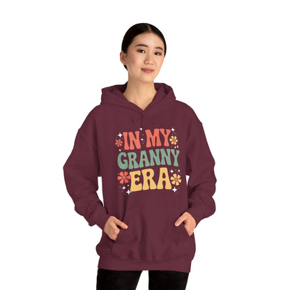 In My Granny Era Funny Sarcastic Groovy Retro Mothers Day Hoodie
