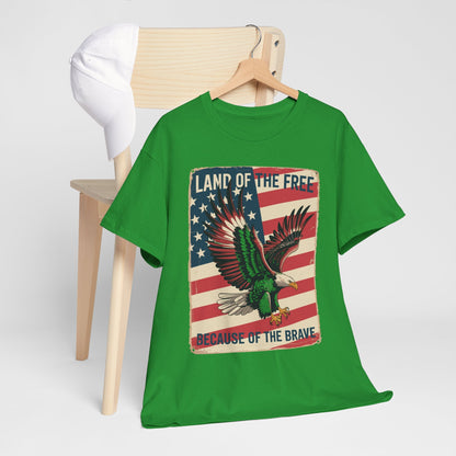 America Eagle Land of the Free Because of the Brave T-Shirt