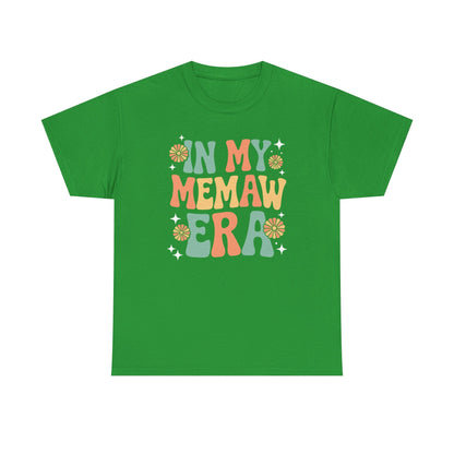 In My Memaw Era Funny Sarcastic Groovy Retro Mothers Day T-Shirt