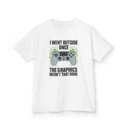 I Went Outside Once The Graphics Weren't That Good Gamer Boy T-Shirt