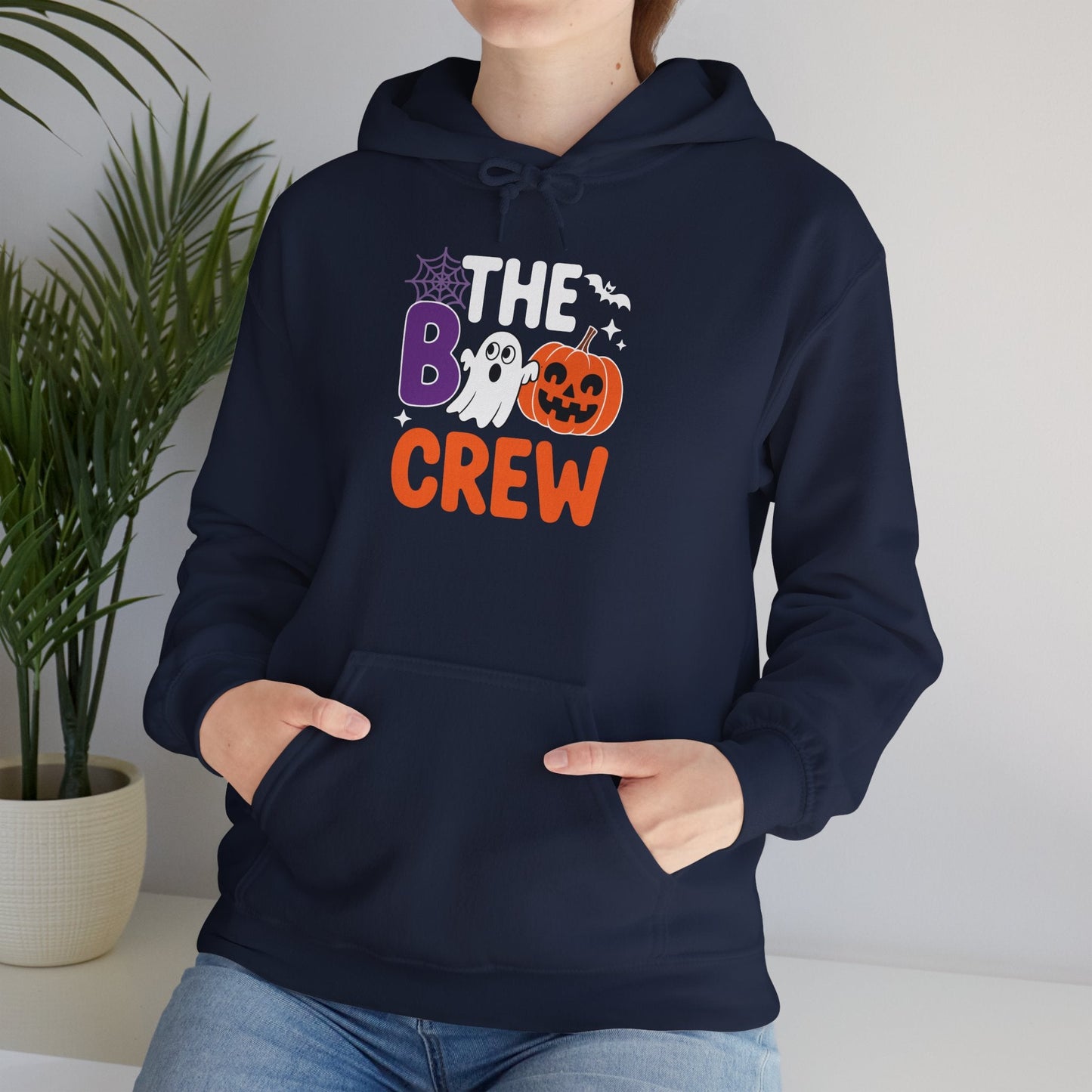 Halloween The Boo Crew Cute Ghost Spooky Family Matching Hoodie