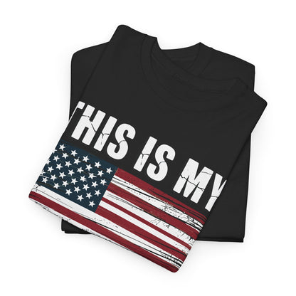 This Is My Pride Flag USA American 4th of July Patriotic T-Shirt