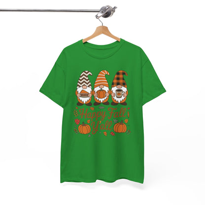 Happy Fall Y'all Gnome Pumpkin Autumn Thanksgiving Men Women T-Shirt