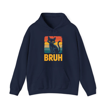 Funny Cat Bruh For Teens Boys Girls Men Women Meme Graphic Hoodie