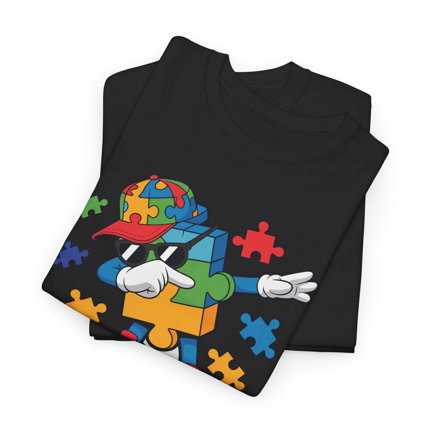 Dabbing Puzzle Autism Awareness T-Shirt