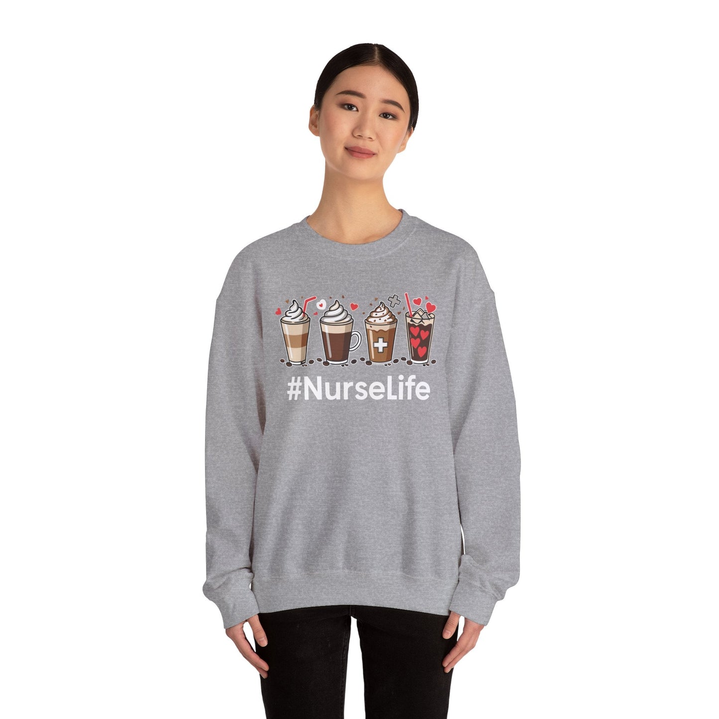Nurse Life Funny Coffee Nurses Fuel Registered Nurse Medical Sweatshirt