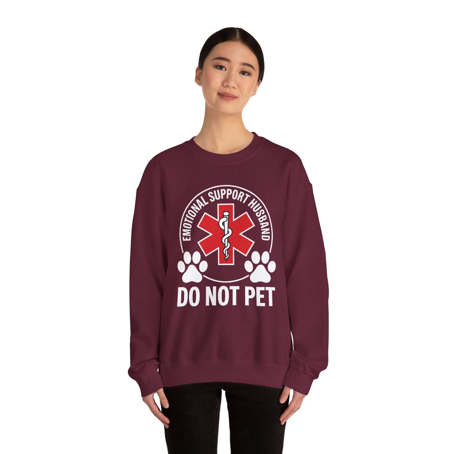 Emotional Support Husband Do Not Pet Sweatshirt