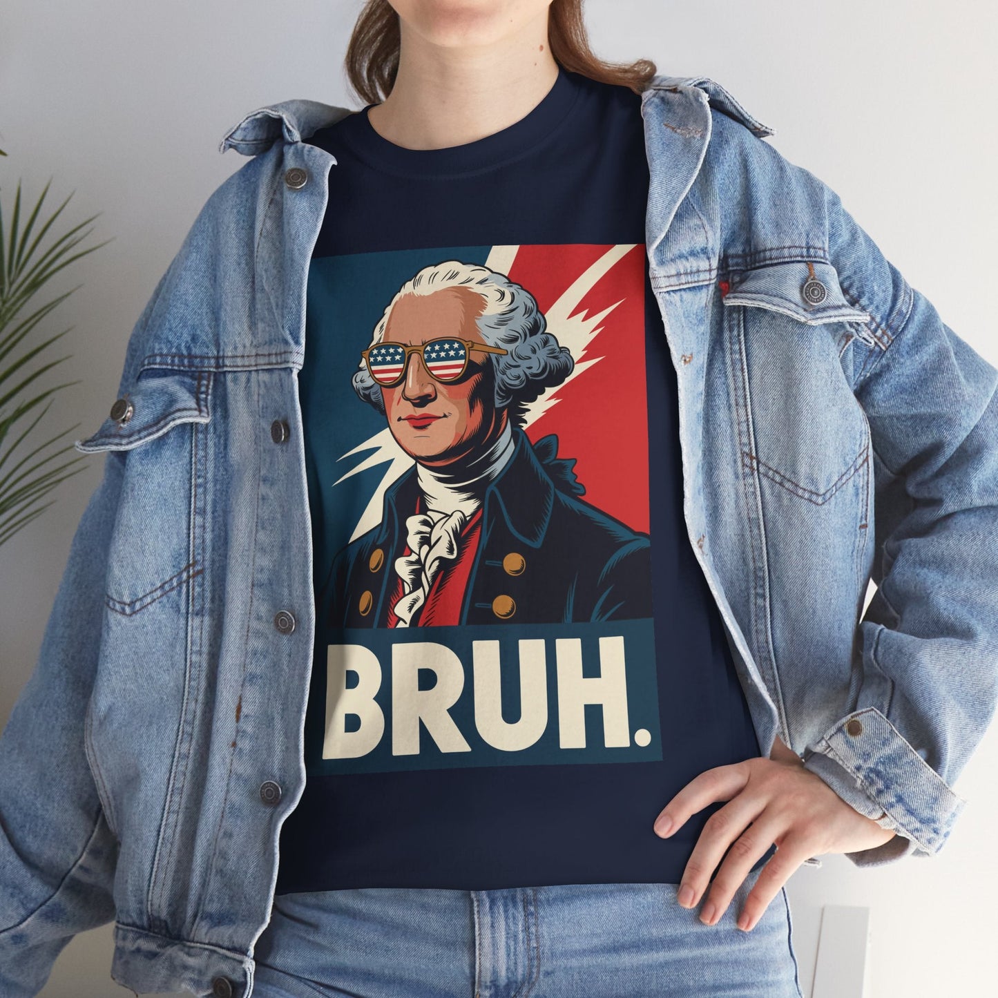 4th Of July 2025 George Washington Bruh. Meme Patriotic T-Shirt