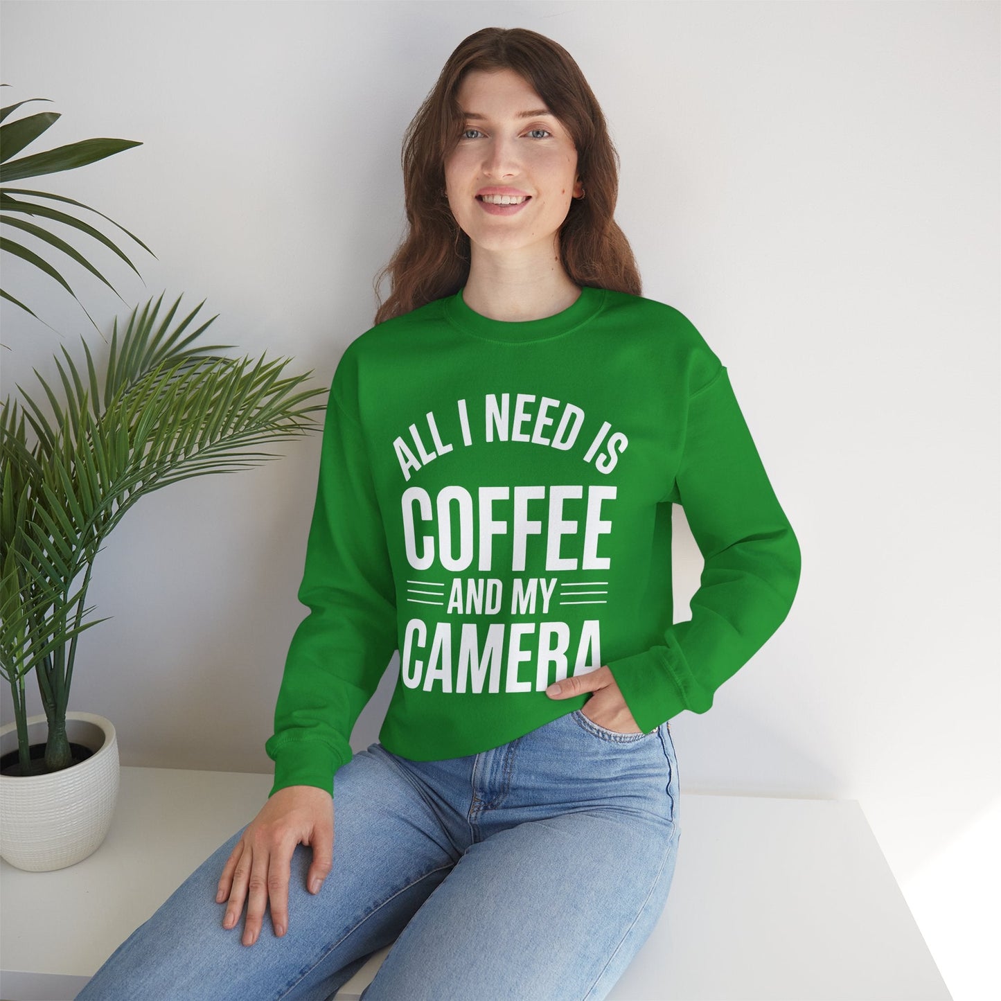 All I Need Is Coffee And My Camera Photography Gift Sweatshirt