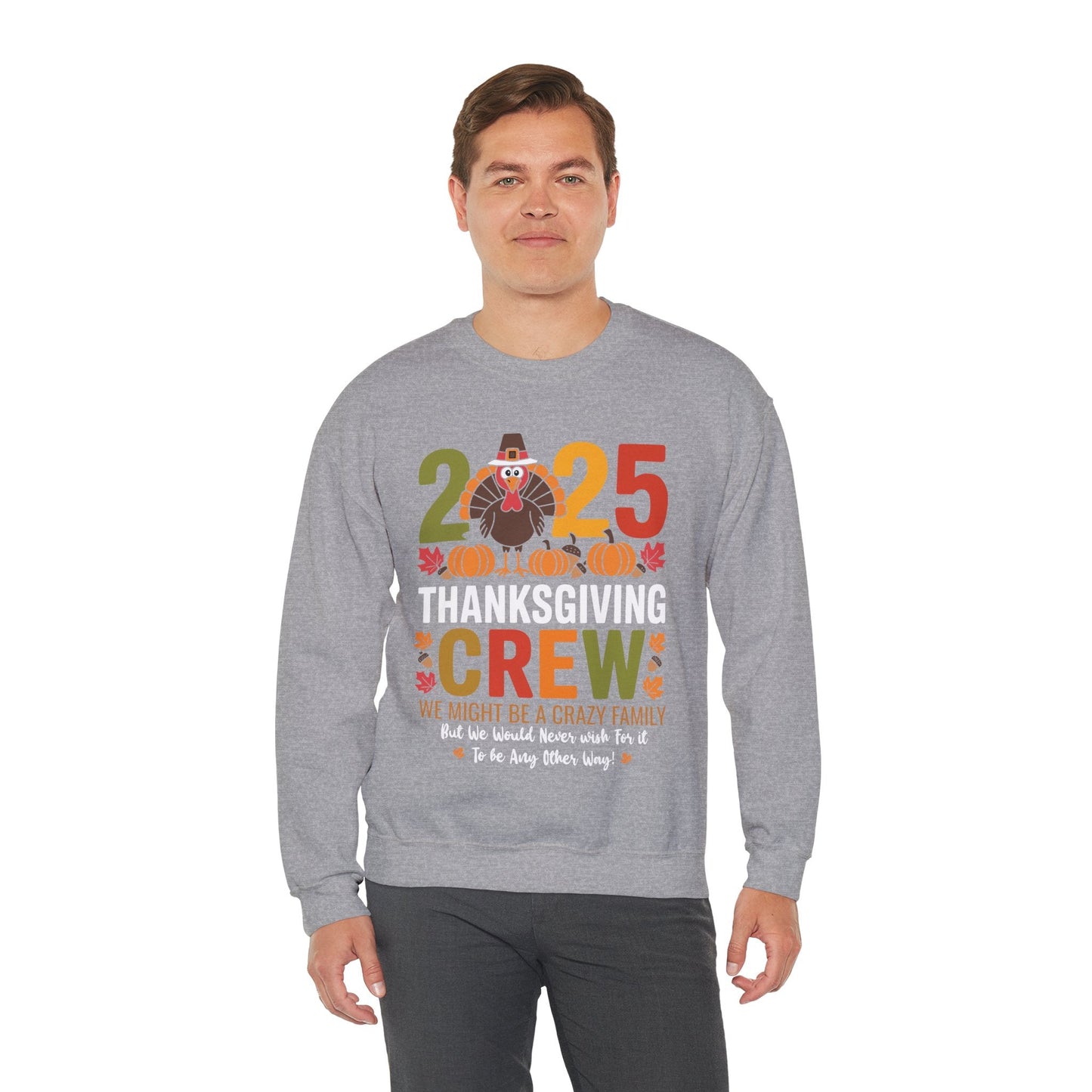 Family Thanksgiving 2025 Thanksgiving Crew Turkey Matching Sweatshirt