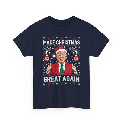 Funny Trump Make Christmas Great Again Xmas Pajamas Ugly T-Shirt