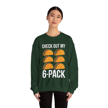 6 Pack Fitness Taco Funny Mexican Gym Top for Taco Lovers Sweatshirt