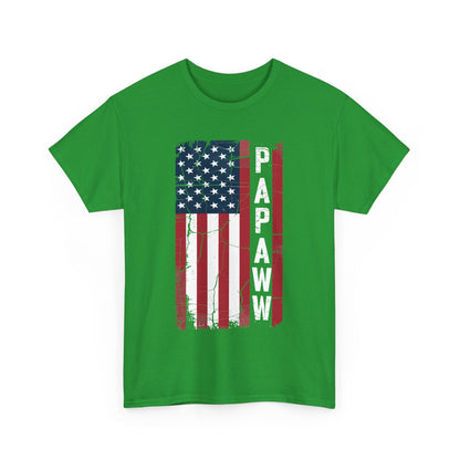 Papaw Grandpa US American Flag Shirt Grandfather Day T-Shirt