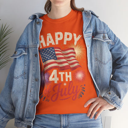 Happy 4th Of July Patriotic American US Flag 4th Of July T-Shirt