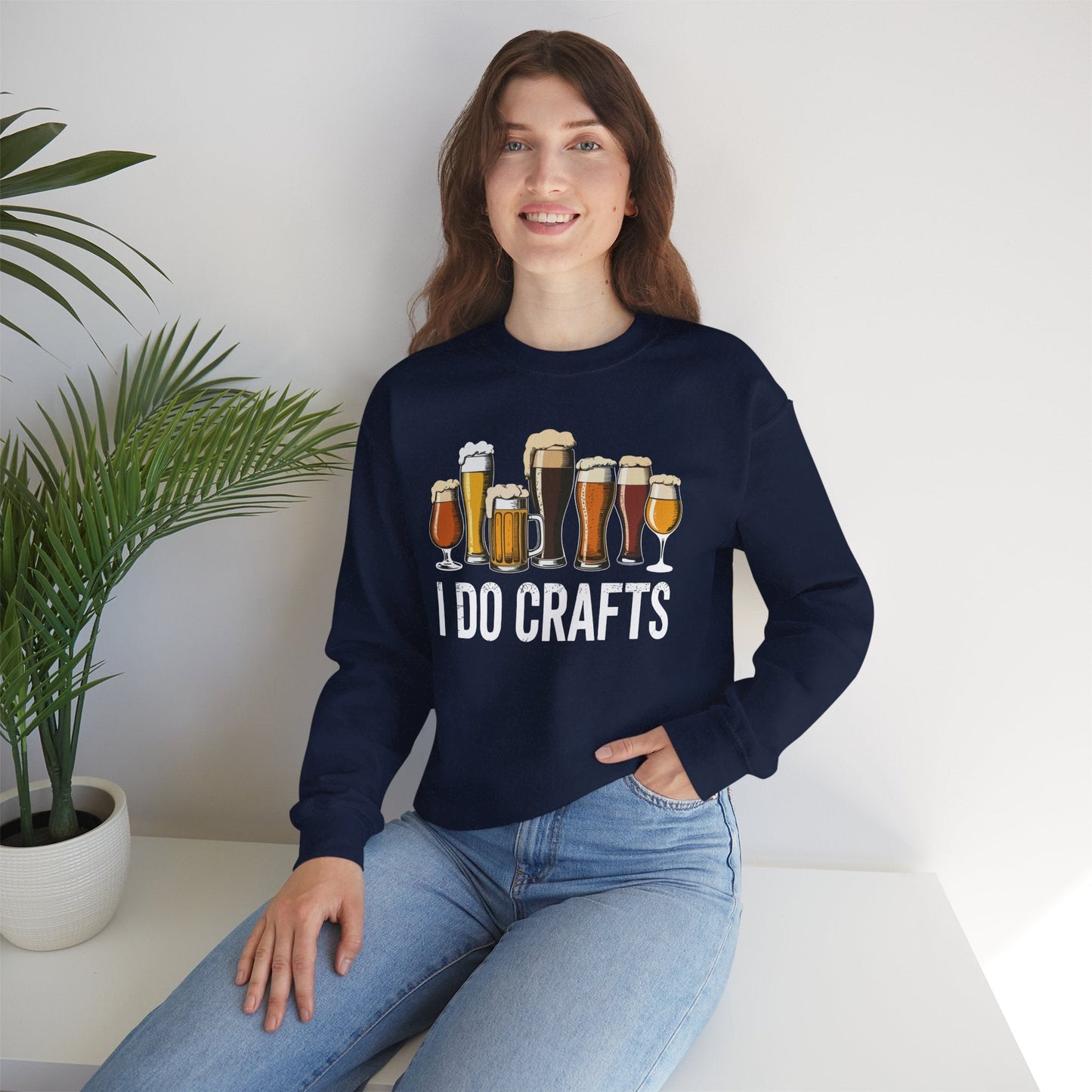 Craft Beer Vintage I Do Crafts Home Brew Art Sweatshirt