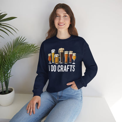 Craft Beer Vintage I Do Crafts Home Brew Art Sweatshirt