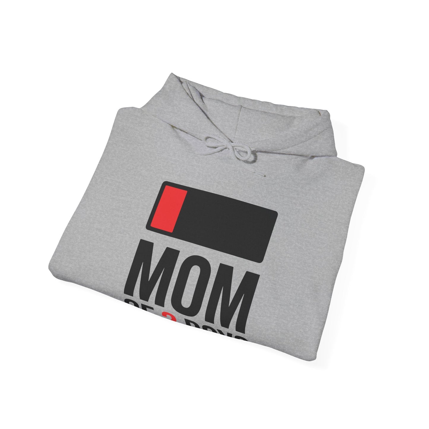 Mom of 2 Boys Gift from Son Mothers Day Birthday Women Hoodie