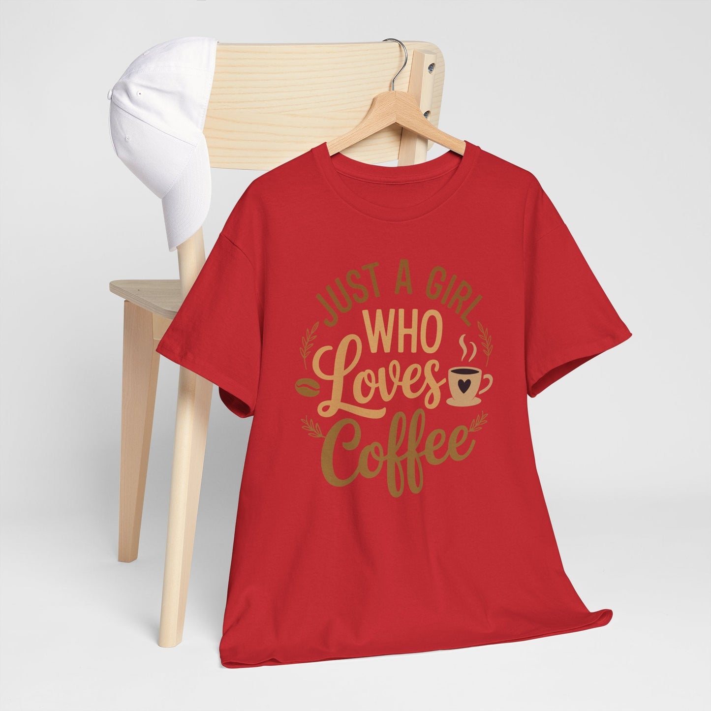 Just A Girl Who Loves Coffee Womens Coffee Lover T-Shirt