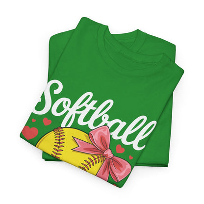 Softball Mom Headband Leopard Softball Ball Mothers Day Mama T-Shirt