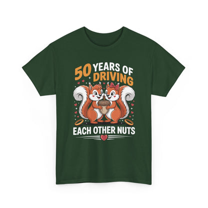 50th Wedding Anniversary 50 Years Of Driving Each Other Nuts T-Shirt
