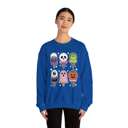 Horror Movie Summer Popsicle Halloween Ice Cream Summer-ween Sweatshirt for Men Women
