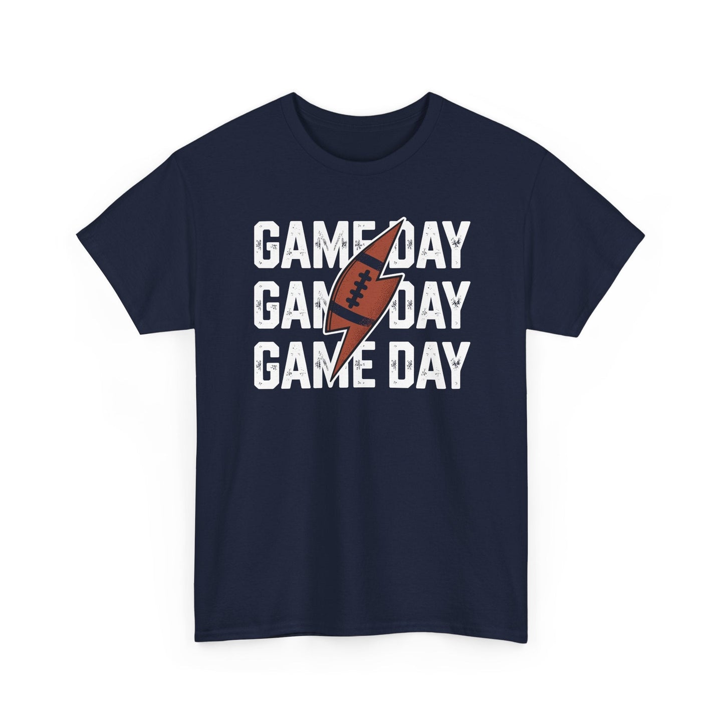 Vintage Game Day Football Lightning Bolt Funny Team Sport T-Shirt