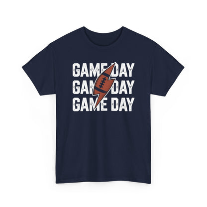 Vintage Game Day Football Lightning Bolt Funny Team Sport T-Shirt