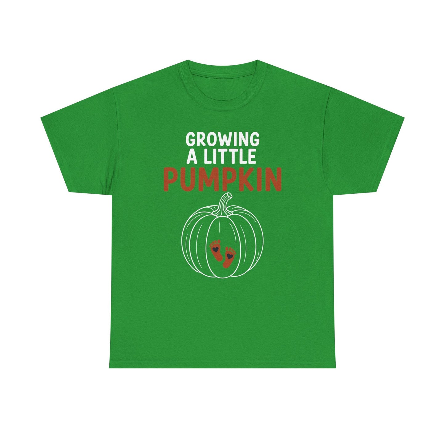 Growing A Little Pumpkin Fall Thanksgiving Baby Bump Wife T-Shirt