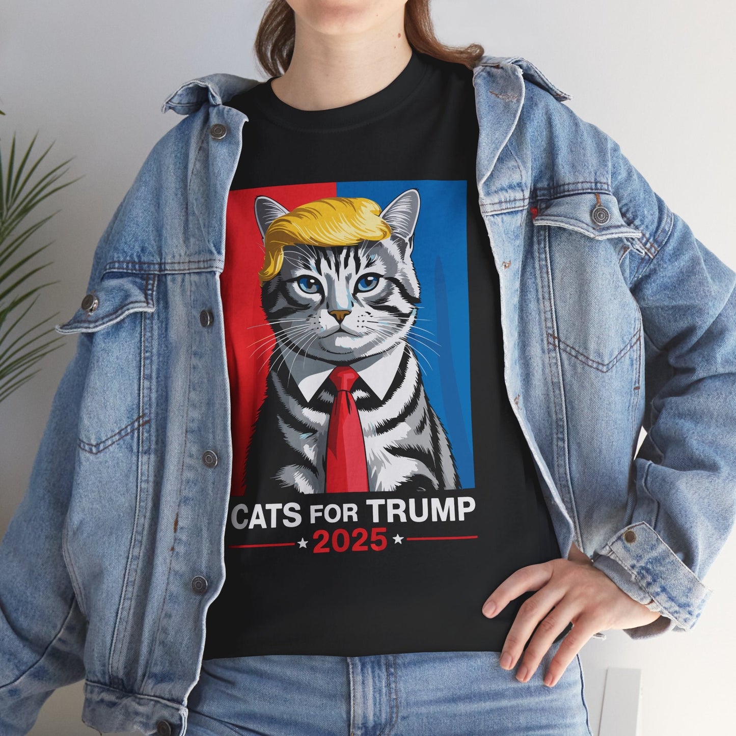 Cats For Trump 2025 Funny Tee For Vance Trump T-shirt