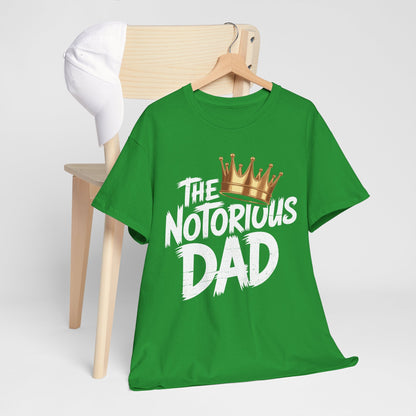 Old School Funny Hip Hop Fathers Day Notorious Dad T-Shirt