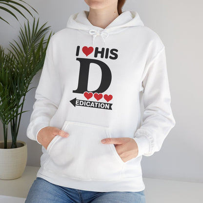 Funny Valentine's Day Couple Matching I Love His Dedication Hoodie