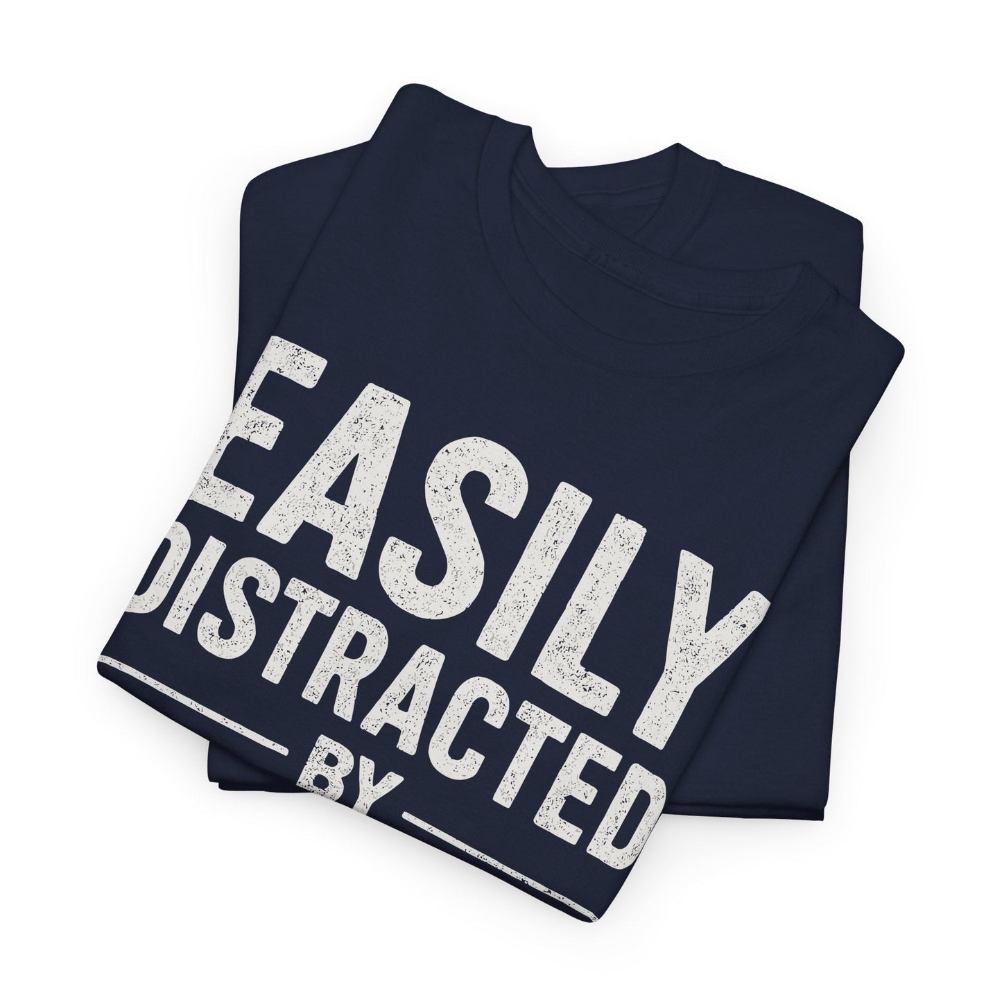 Men's Easily Distracted By Tits and Tacos Adult Humor Gift T-Shirt