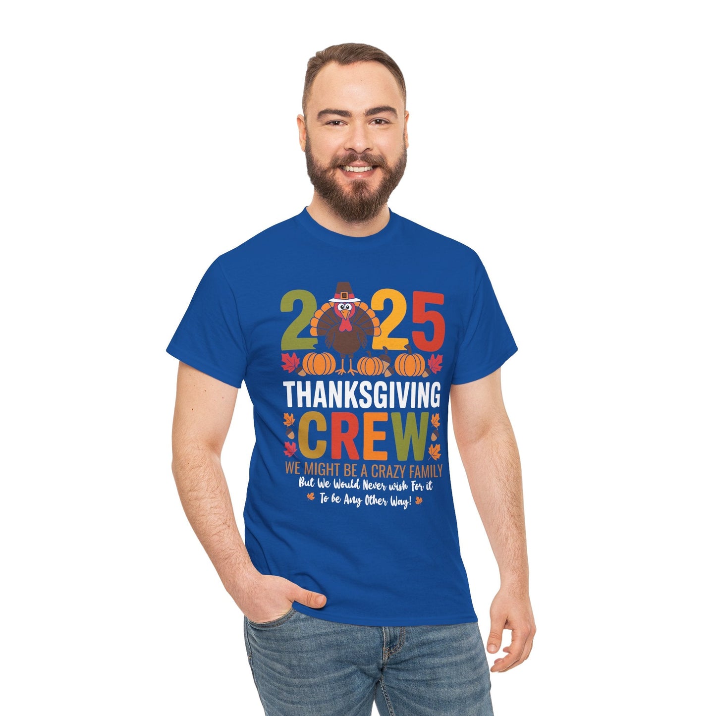 Family Thanksgiving 2025 Thanksgiving Crew Turkey Matching T-Shirt